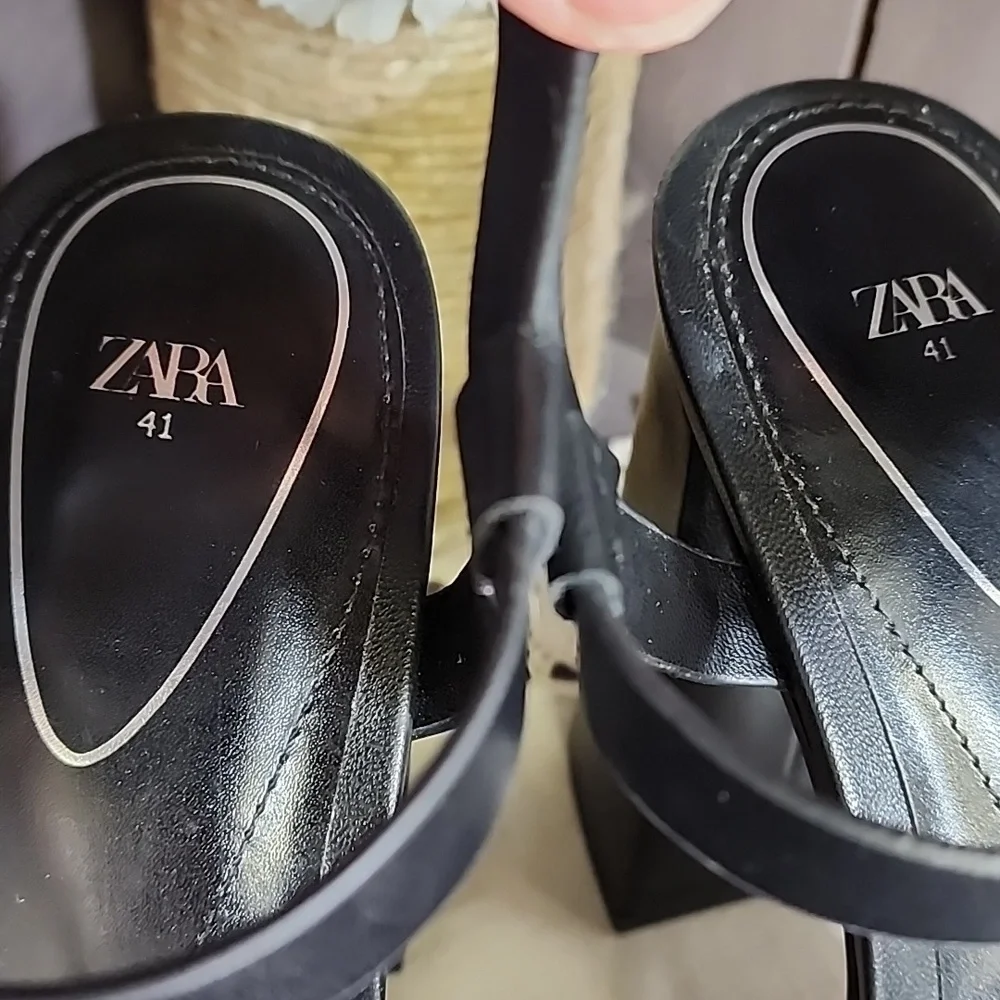 ZARA platform sandal size 41